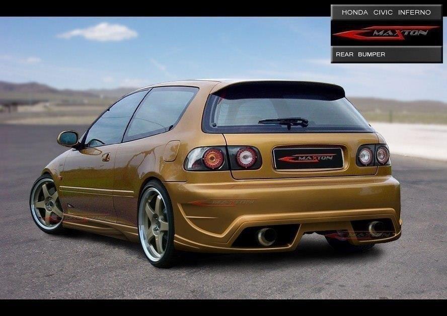 Maxton Design Støtfanger Honda Civic MK5 HB