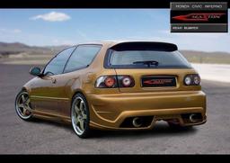 Maxton Design Støtfanger Honda Civic MK5 HB