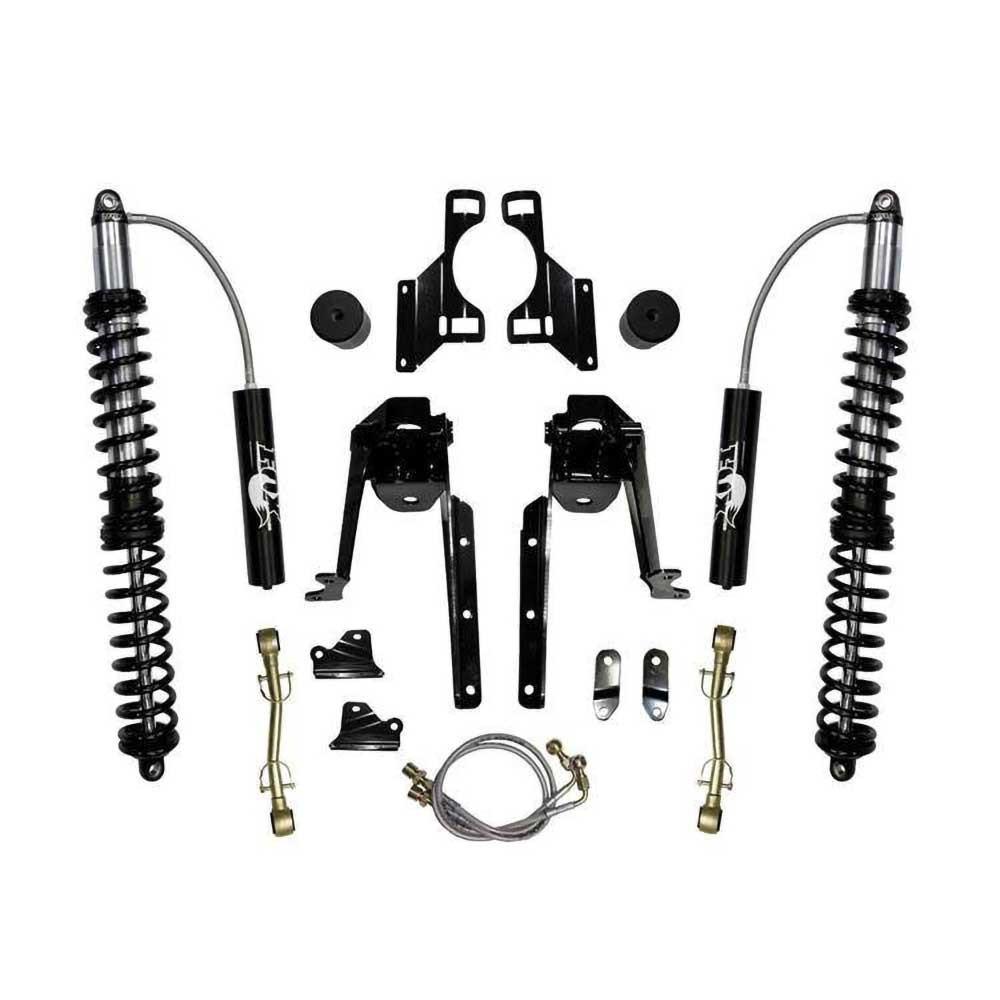 Främre FOX Performance 2.0 med behållare uppgraderingssats för coilovers Skyjacker höjning 3,5-6 tum för Jeep Wrangler JK 2-dörrars 2007-2018 och Jeep Wrangler JK 4-dörrars 2007-2018
