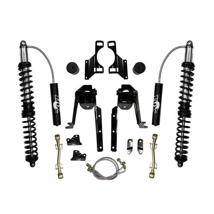 Främre FOX Performance 2.0 med behållare uppgraderingssats för coilovers Skyjacker höjning 3,5-6 tum för Jeep Wrangler JK 2-dörrars 2007-2018 och Jeep Wrangler JK 4-dörrars 2007-2018