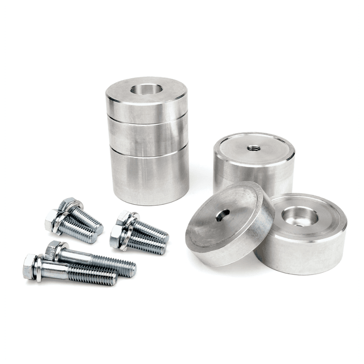 Främre justerbara aluminium genomslagsstopp förlängningar JKS höjning 2-6" för Jeep Wrangler JK 2-dörrars 2007-2018 m.fl.
