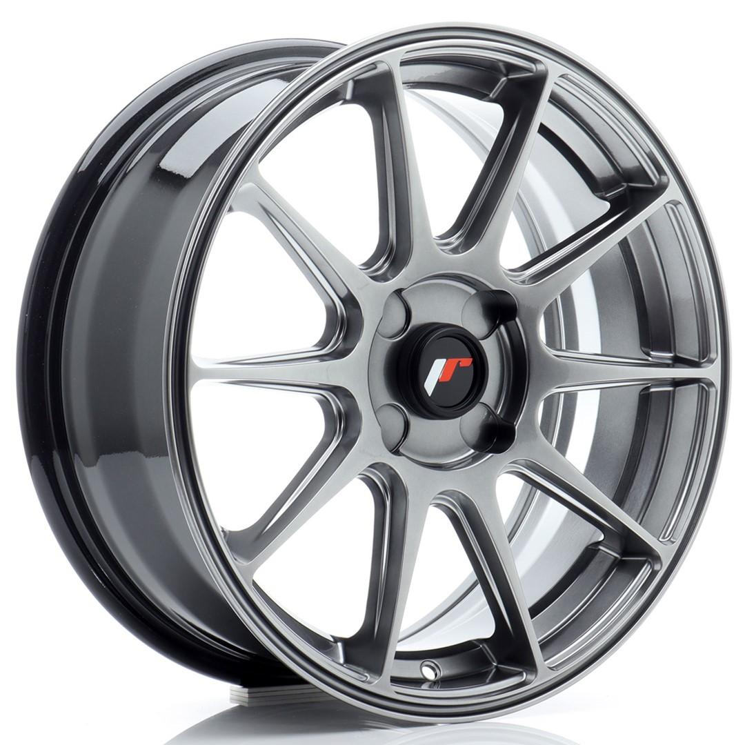 JR Wheels JR11 alumiinivanne, Harmaa, 17"