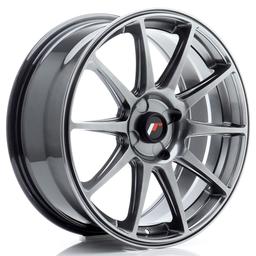JR Wheels JR11 alumiinivanne, Harmaa, 18"