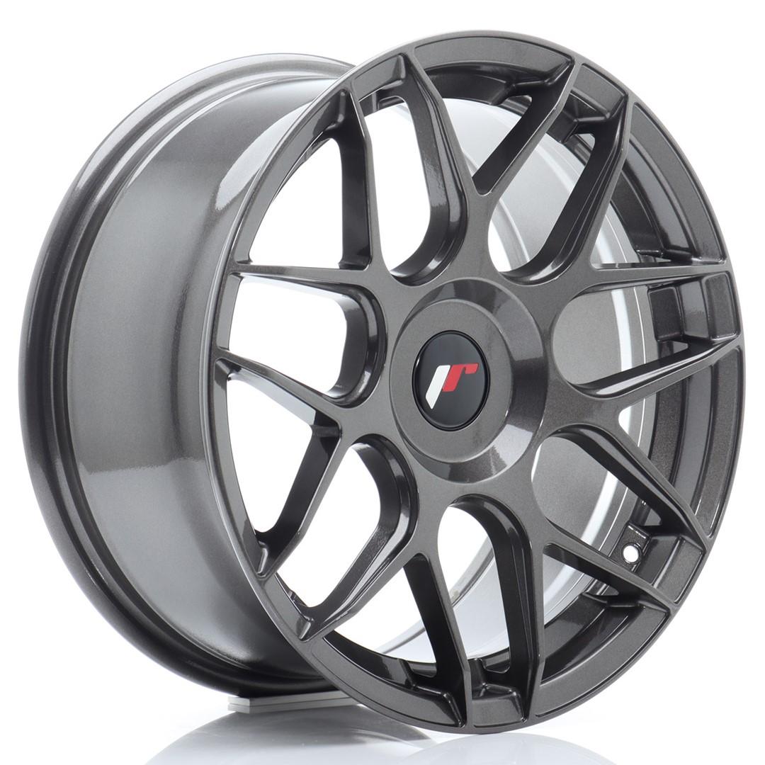 JR Wheels JR18 alumiinivanne, Harmaa, 17"