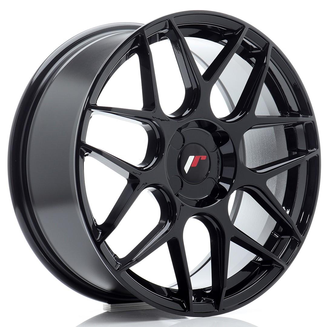 JR Wheels JR18 alloy wheel in Black, 18"