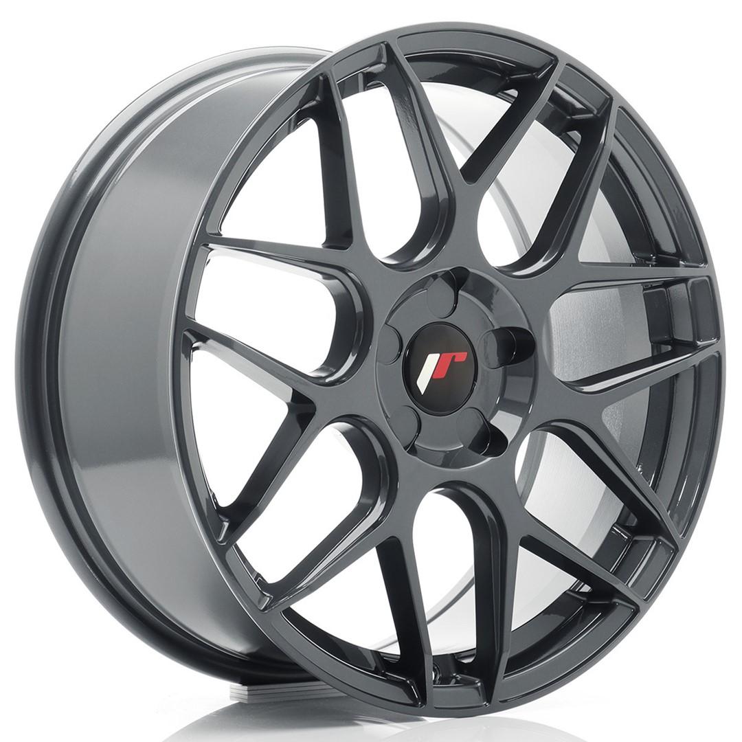 JR Wheels JR18 alumiinivanne, Harmaa, 18"