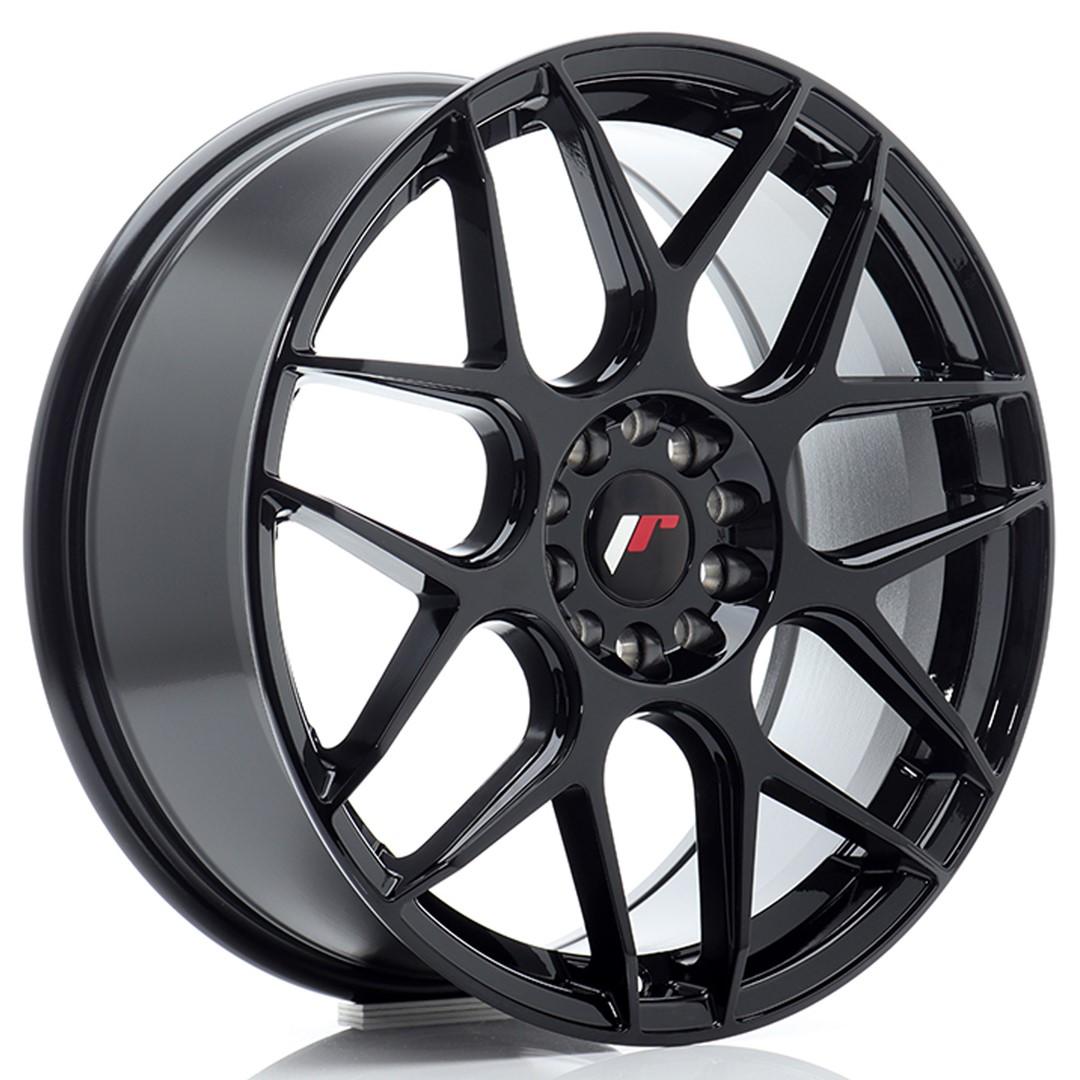 JR Wheels JR18 alumiinivanne, Musta, 18"