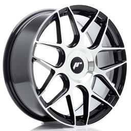 JR Wheels JR18 alumiinivanne, Musta, 18"