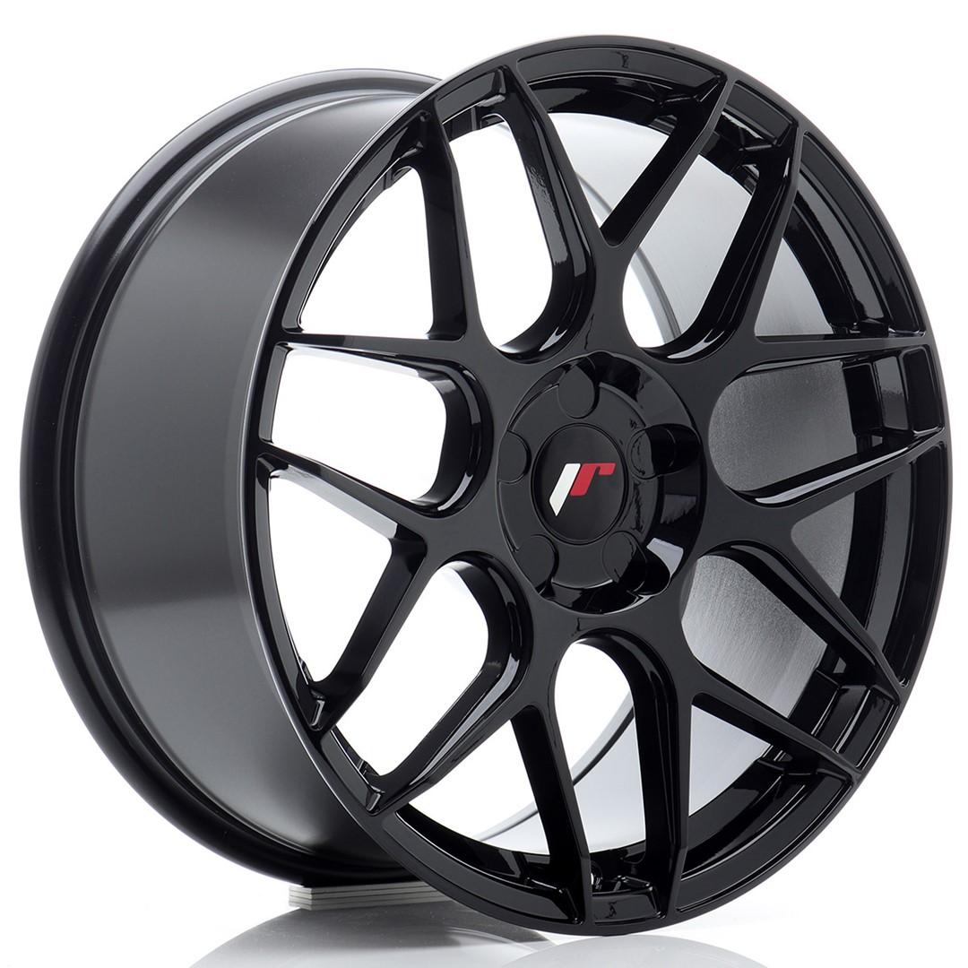 JR Wheels JR18 alumiinivanne, Musta, 18"
