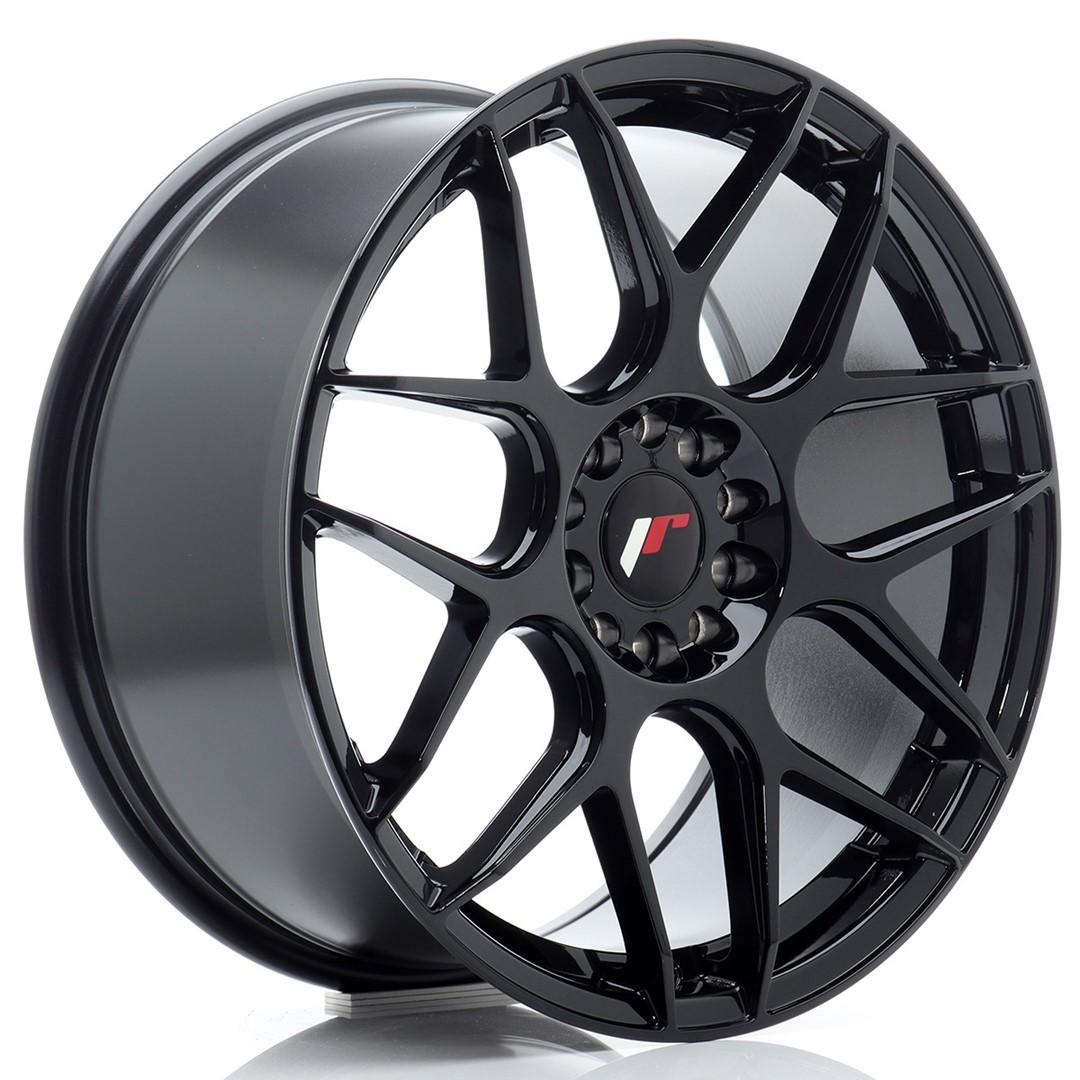 JR Wheels JR18 alumiinivanne, Musta, 18"