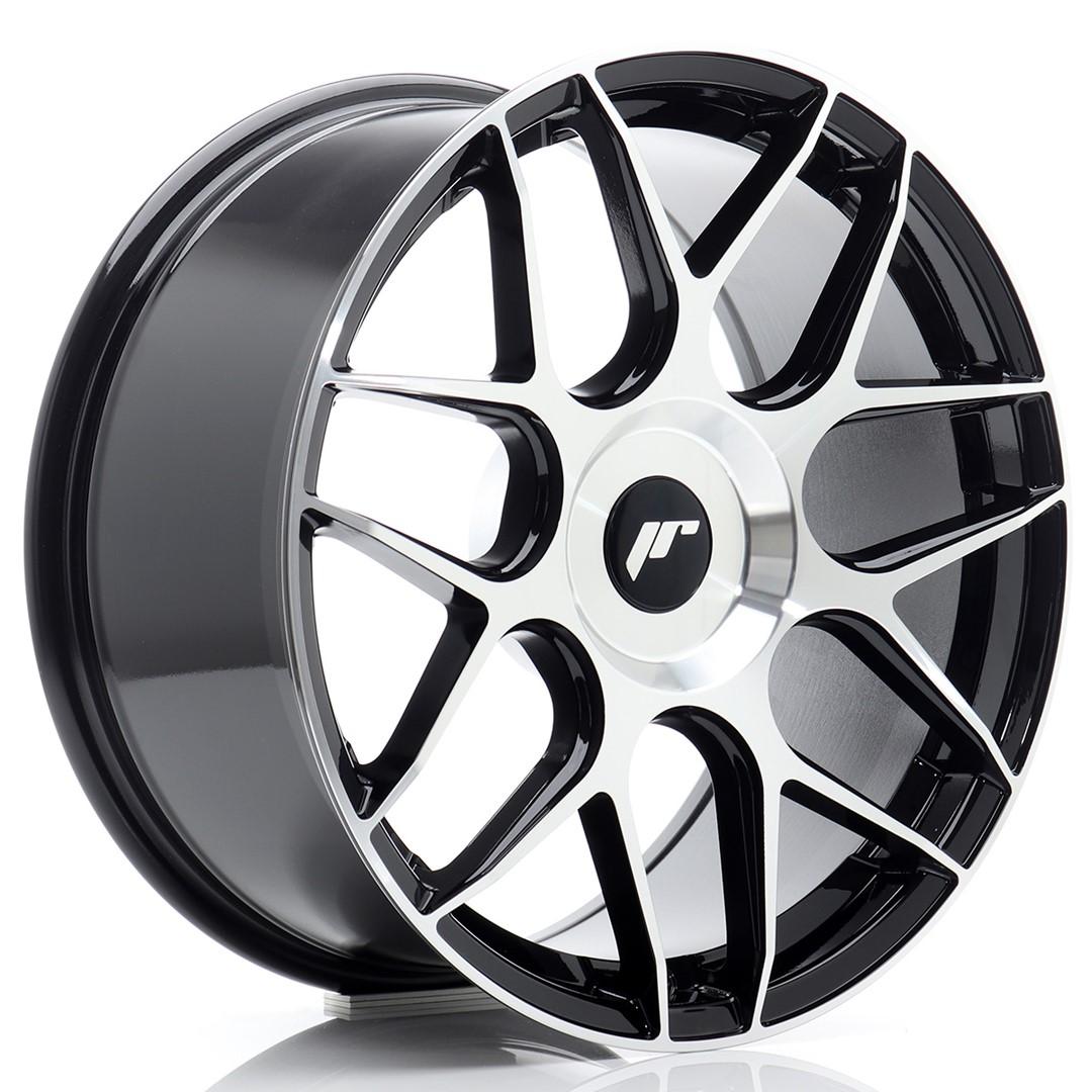 JR Wheels JR18 alloy wheel in Black, 18"