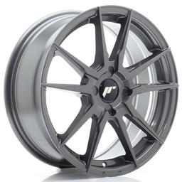 JR Wheels JR21 aluminiumsfælg i Grå, 17"