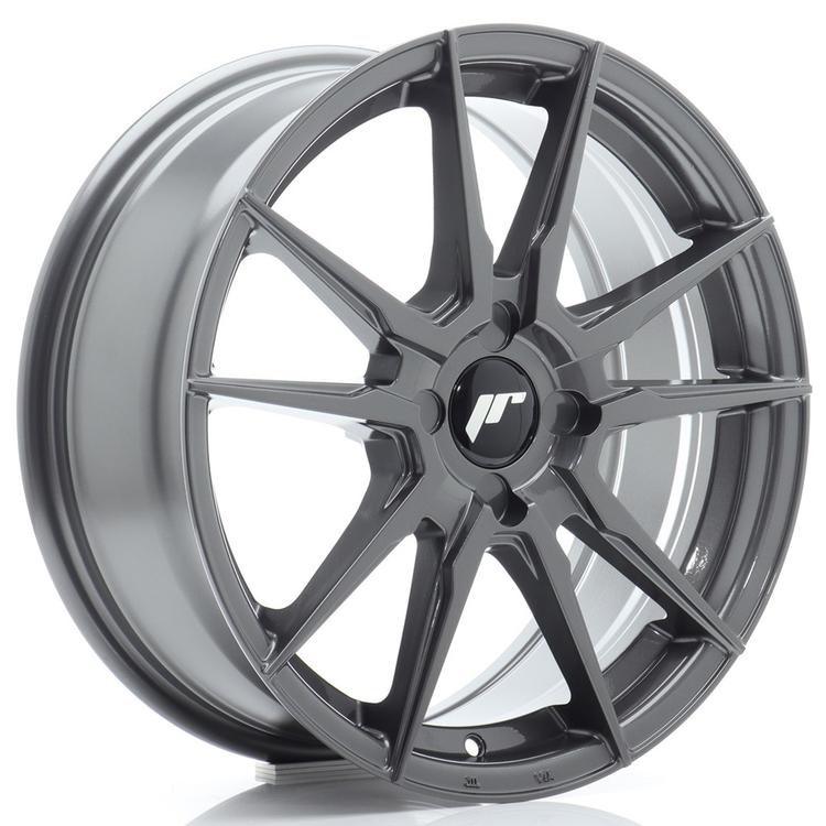 JR Wheels JR21 aluminiumsfælg i Grå, 17"