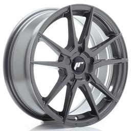 JR Wheels JR21 aluminiumsfelg i Grå, 17"