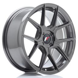 JR Wheels JR30 aluminiumfälg i Grå, 17"