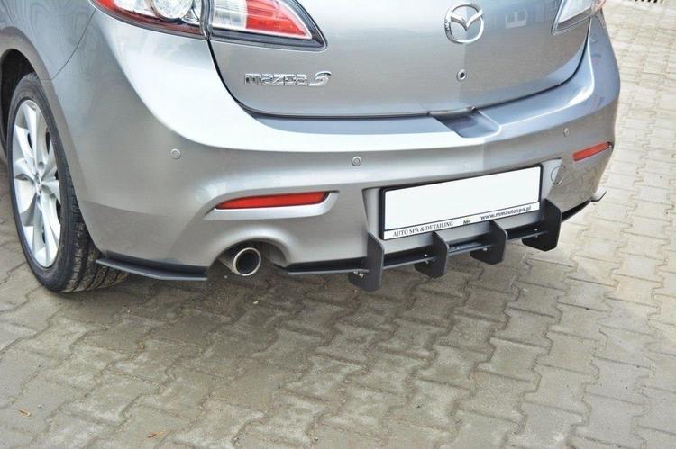 Maxton Design Diffuser & Rear Side Splitters Mazda 3 MK2 Sport (preface)