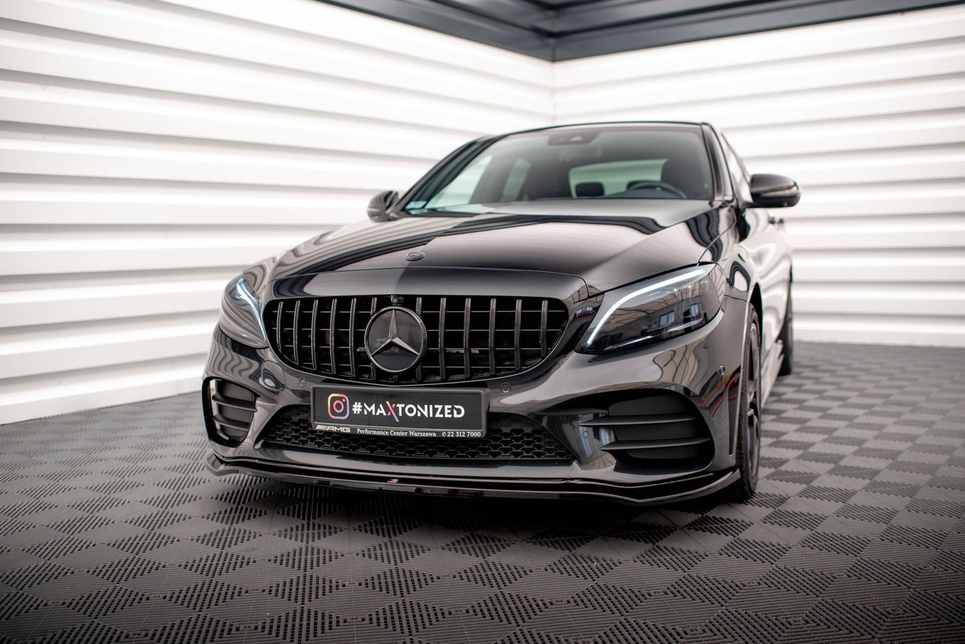 Maxton Design Frontspoiler V.1 Mercedes-benz C-klass Amg-line Sedan / Coupe / Estate W205 / C205 / S205 Facelift