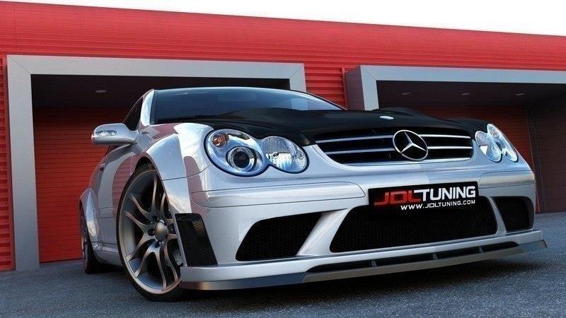 Maxton Design Frontspoiler Mercedes CLK W209 (me-clk-209-black-f1 Bumper)
