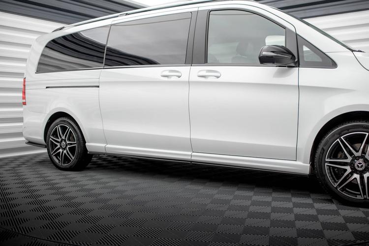 Maxton Design Sideskjørt Mercedes-benz V-class Extra Long Amg-line W447