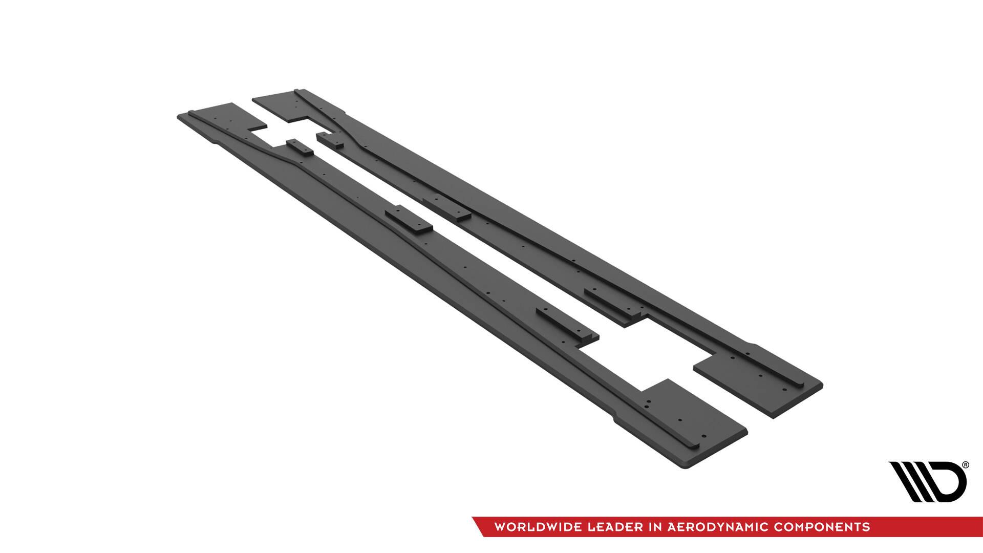 Maxton Design Sideskjørt Street Pro Mercedes-benz A-klass 45 AMG W176 Facelift