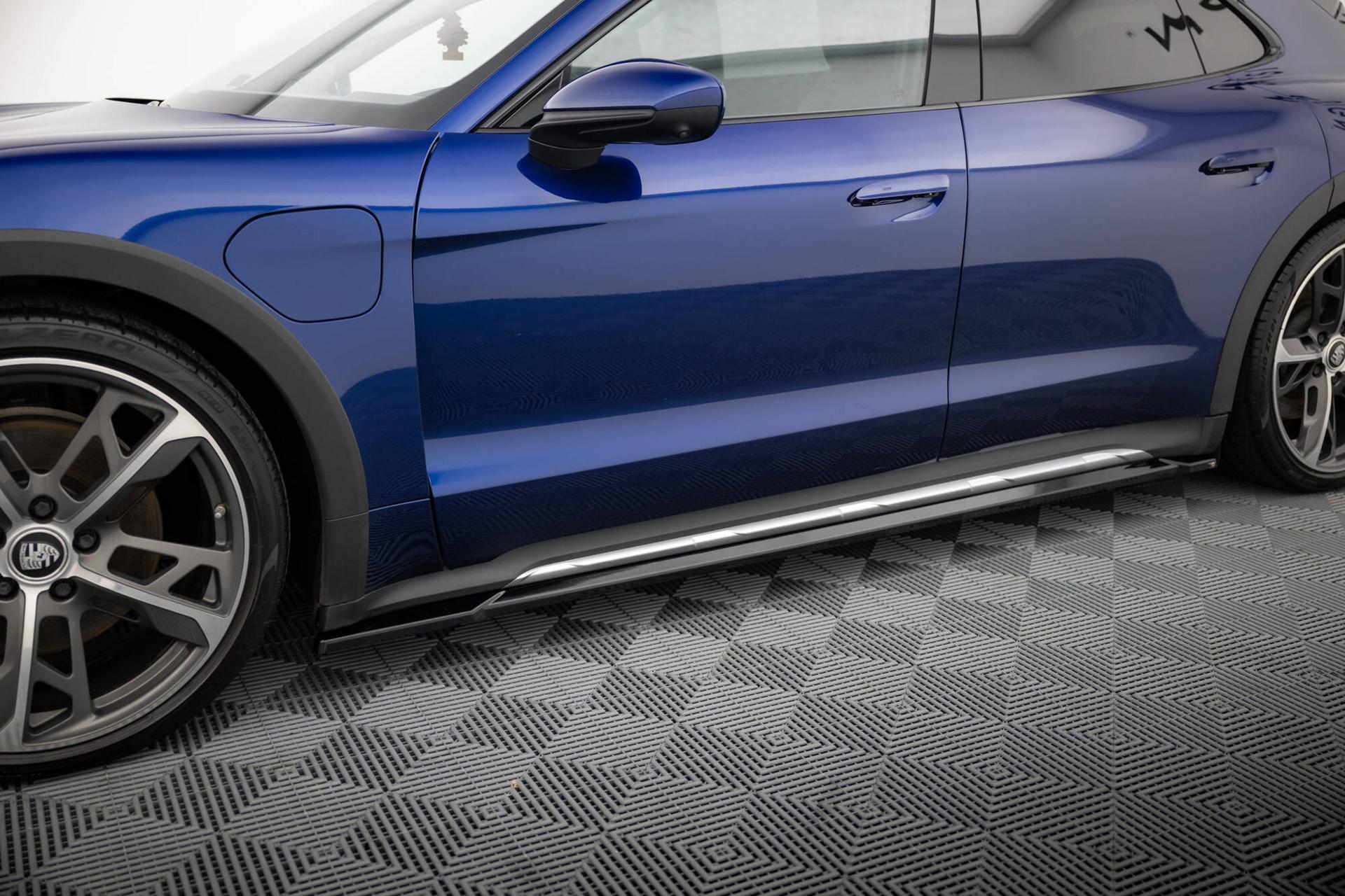 Maxton Design Sideskjørt Porsche Taycan Cross Turismo 4S