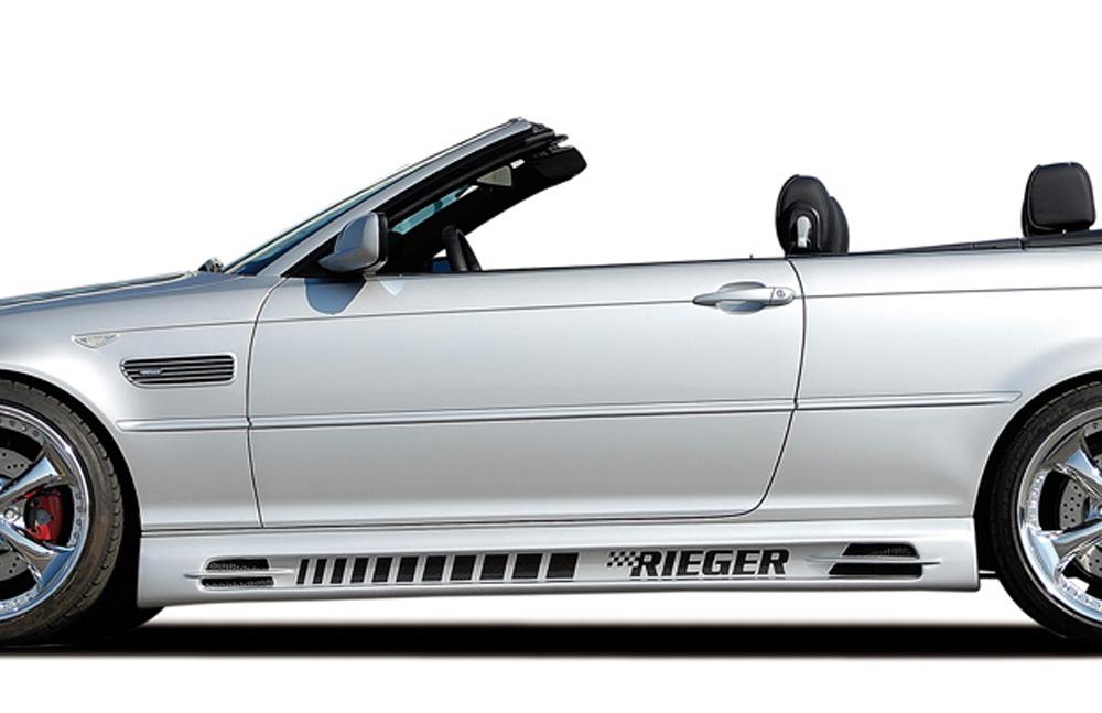 Rieger sidokjol djup modell med två öppningar 185mm vänster BMW 3-series E46 1998–>