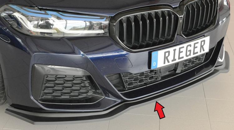 Rieger frontsplitter BMW 5-series G30 G5L / 5-series G31 G5K 2020–>