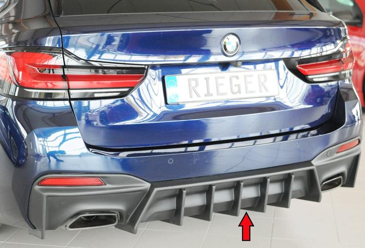Rieger diffusor BMW 5-series G30 (G5L)/BMW 5-series G31 (G5K) 2020–> utan dragkrok