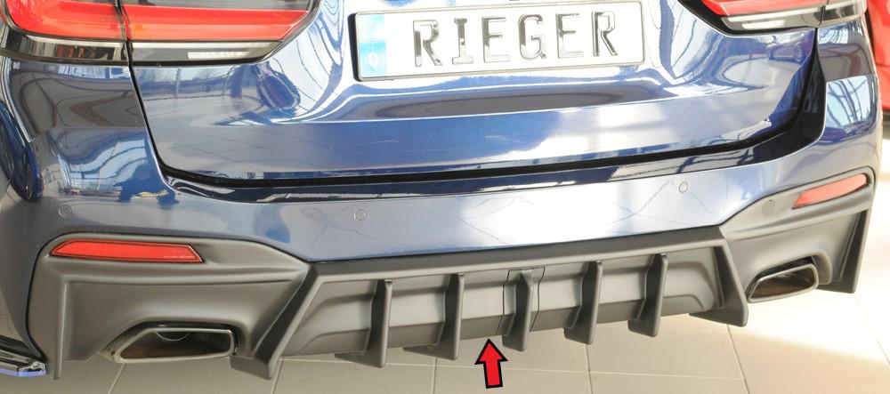 Rieger diffusor BMW 5-series G30 (G5L)/BMW 5-series G31 (G5K) 2020–> med dragkrok