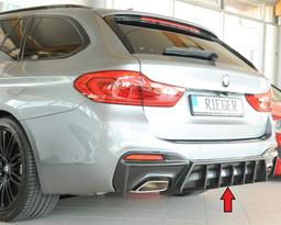 Rieger diffusor BMW 5-series G30 (G5L)/BMW 5-series G31 (G5K) 2016–2020 med dragkrok - 2