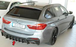 Rieger diffusor BMW 5-series G30 (G5L)/BMW 5-series G31 (G5K) 2016–2020 med dragkrok - 6