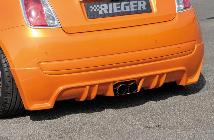 Rieger bakskjørtforlengelse Fiat 500 (312) 2007–2016
