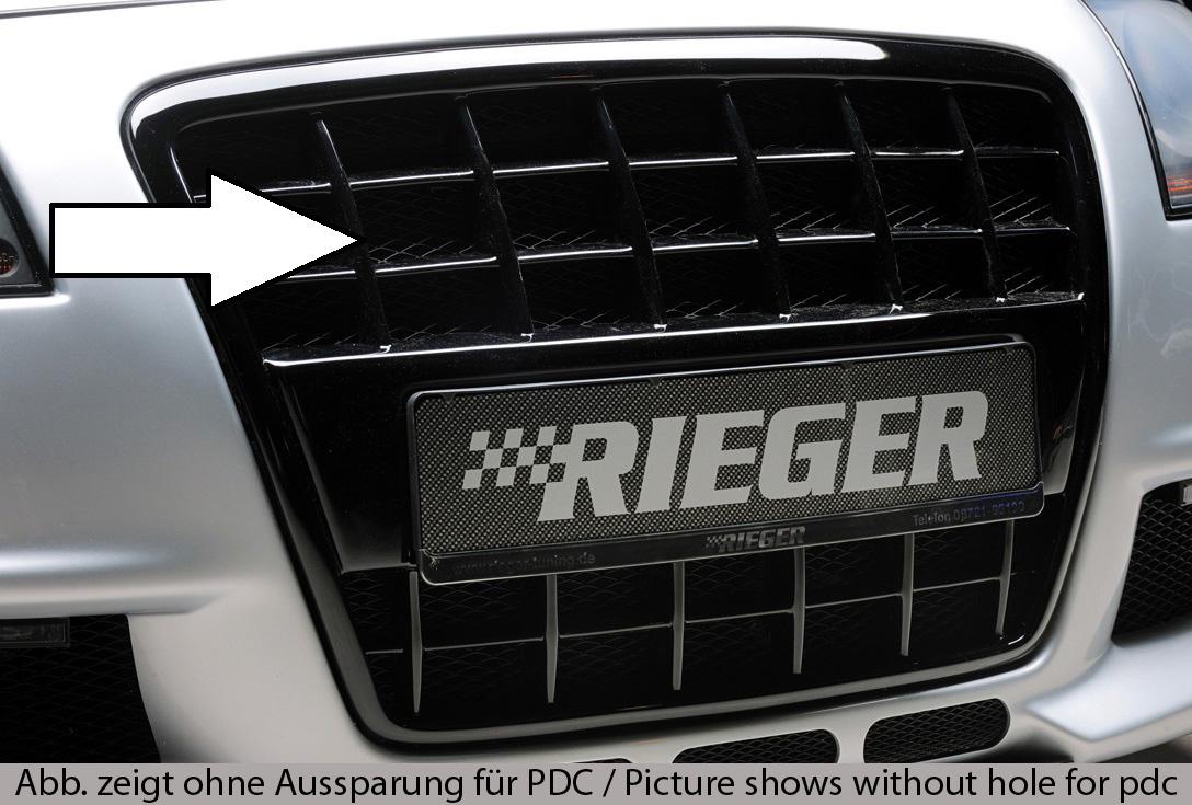 Rieger grill blanksvart Audi A4 (8H) 2002–2005