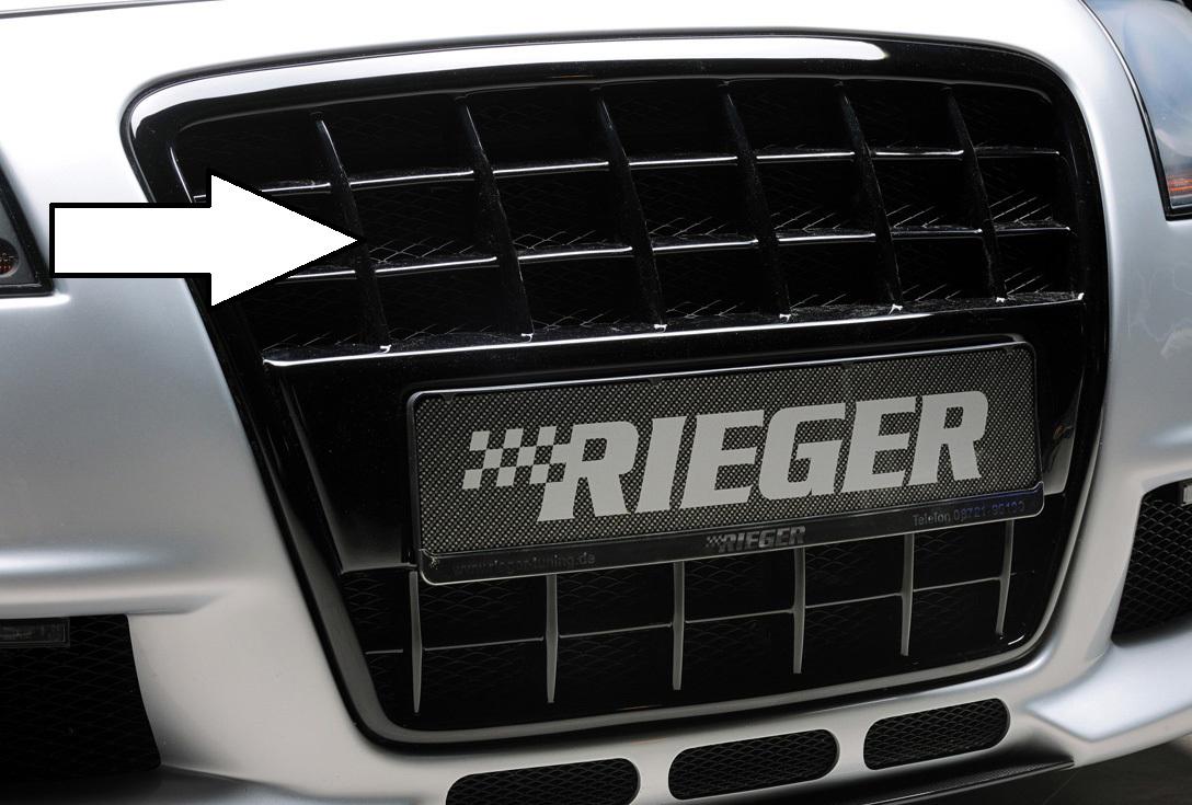 Rieger grill blanksvart Audi A4 (8H) 2002–2005