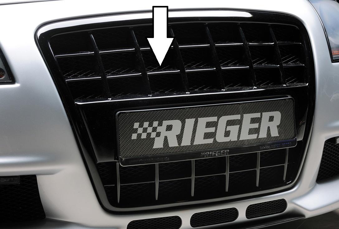 Rieger grill blanksvart Audi A3 (8P) 2003–>
