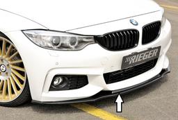 Rieger frontsplitter blanksvart BMW 4-serie F32 3C / 4-serie F33 3C / 4-serie F36 3C 2012–>