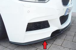 Rieger frontsplitter blanksvart BMW 3-serie F30 3L / 3-serie F31 3K/3K-N1 2012–> - 3