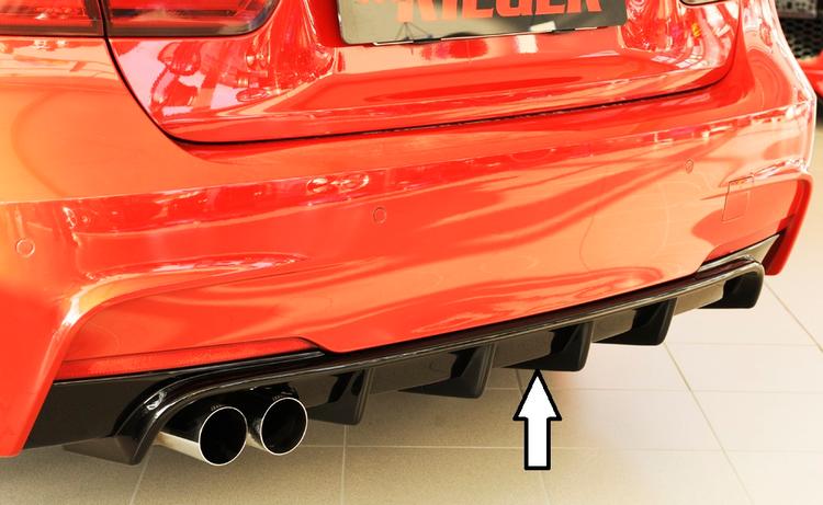 Rieger diffusor blanksvart BMW 3-series F30 (3L)/BMW 3-series F31 (3K/3K-N1) 2012–>