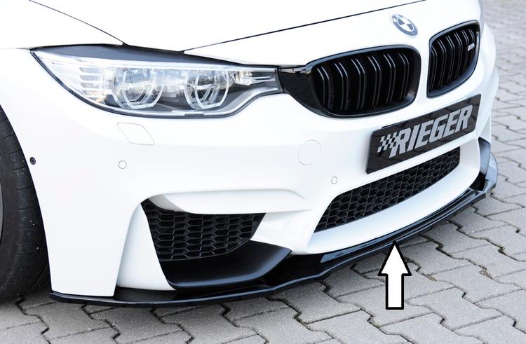 Rieger frontsplitter blanksvart BMW 3-serie F80 M3 M3 / 4-serie F82 M4 M3 / 4-serie F83 M4 M3 2014–>