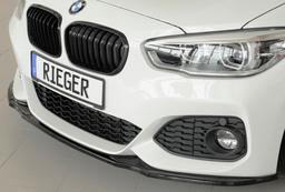 Rieger frontsplitter blanksvart BMW 1-serie F20 1K4 / 1-serie F21 1K2 2015–> - 2