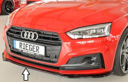 Rieger frontsplitter blanksvart Audi A5/S5 B9/F5 2016–2019