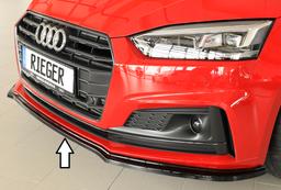 Rieger frontsplitter blanksvart Audi A5/S5 B9/F5 2016–2019 - 4