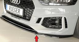 Rieger frontsplitter blanksvart Audi RS5 B9/F5 2017–2020 - 4