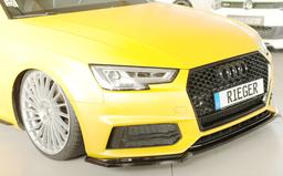 Rieger frontsplitter blanksvart Audi A4/S4 B9/F4 2015–2018 - 3