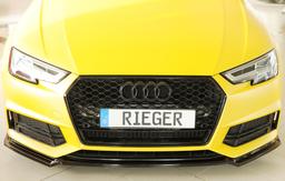 Rieger frontsplitter blanksvart Audi A4/S4 B9/F4 2015–2018 - 5