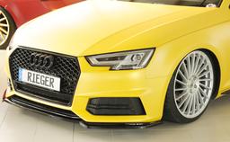 Rieger frontsplitter blanksvart Audi A4/S4 B9/F4 2015–2018 - 7