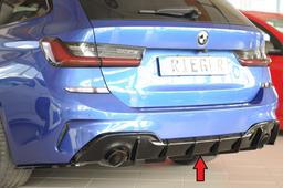 Rieger diffusor blanksvart BMW 3-series G20 (G3L)/BMW 3-series G21 (G3K) 2019–2022 med dragkrok - 3
