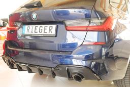Rieger diffusor blanksvart BMW 3-series G20 (G3L)/BMW 3-series G21 (G3K) 2019–2022 med dragkrok - 4