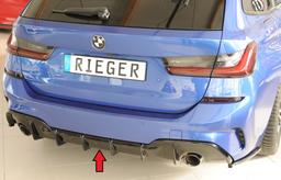 Rieger diffusor blanksvart BMW 3-series G20 (G3L)/BMW 3-series G21 (G3K) 2019–2022 med dragkrok - 6
