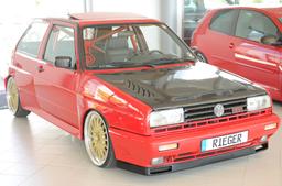 Rieger frontsplitter blanksvart VW Golf 2 Rallye Golf (19E-299) - 4